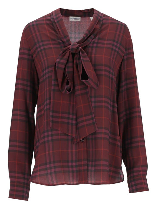 Burberry Silk Blouse - Bordeaux