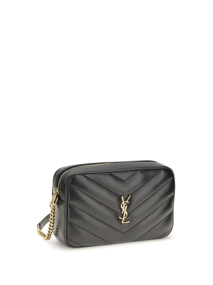 Saint Laurent LouLou Matelassé leather Crossbody Bag - Black