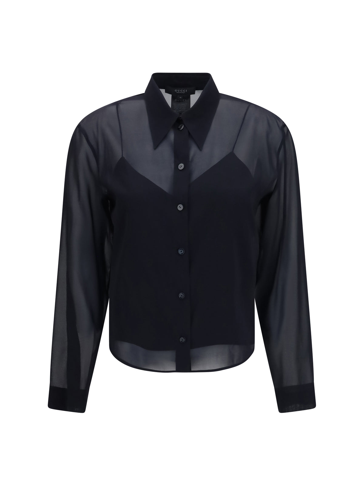 Gucci Stretch silk chiffon Shirt - Black