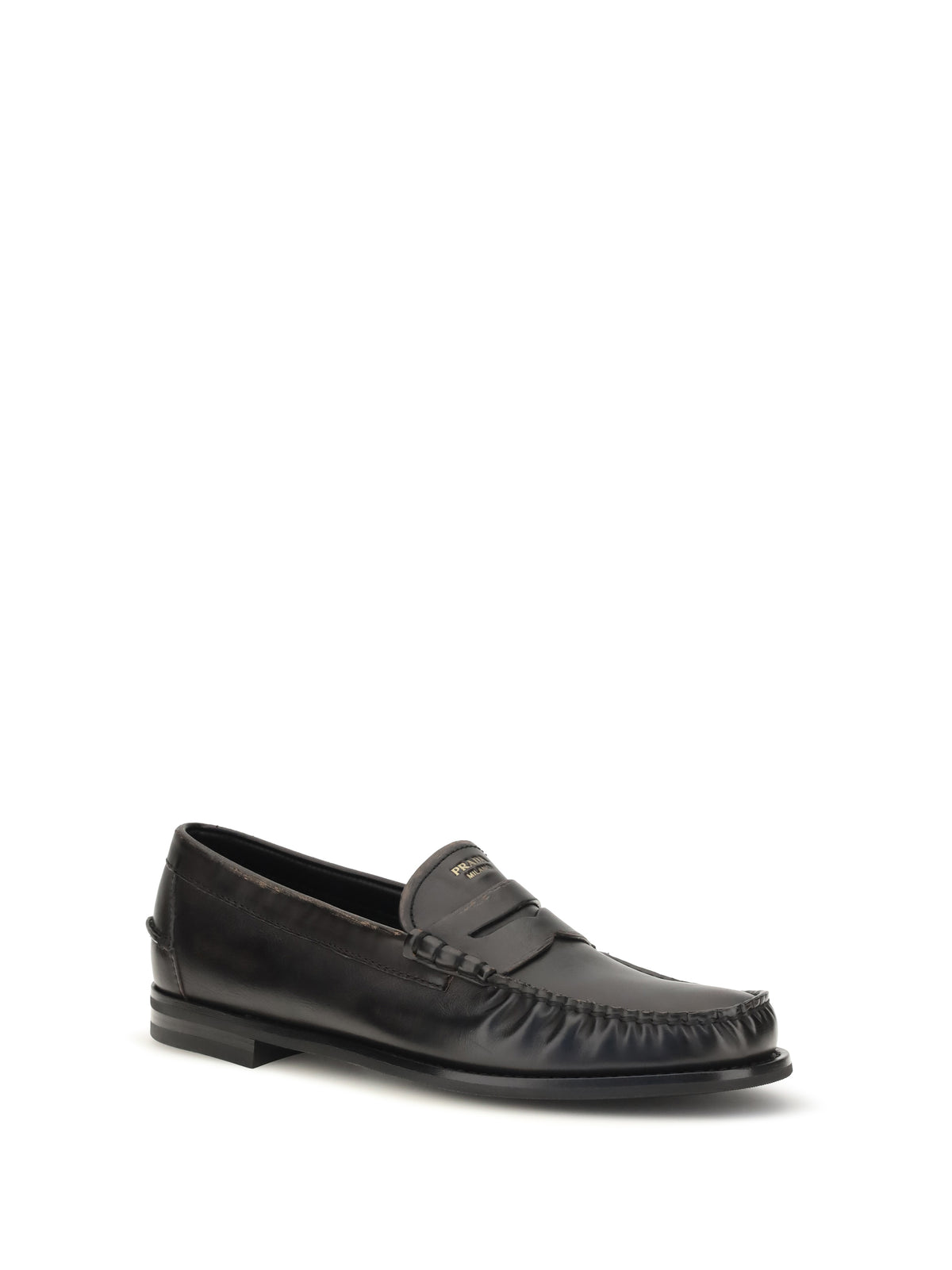 Prada Vintage leather Loafers - Nero+Cuoio