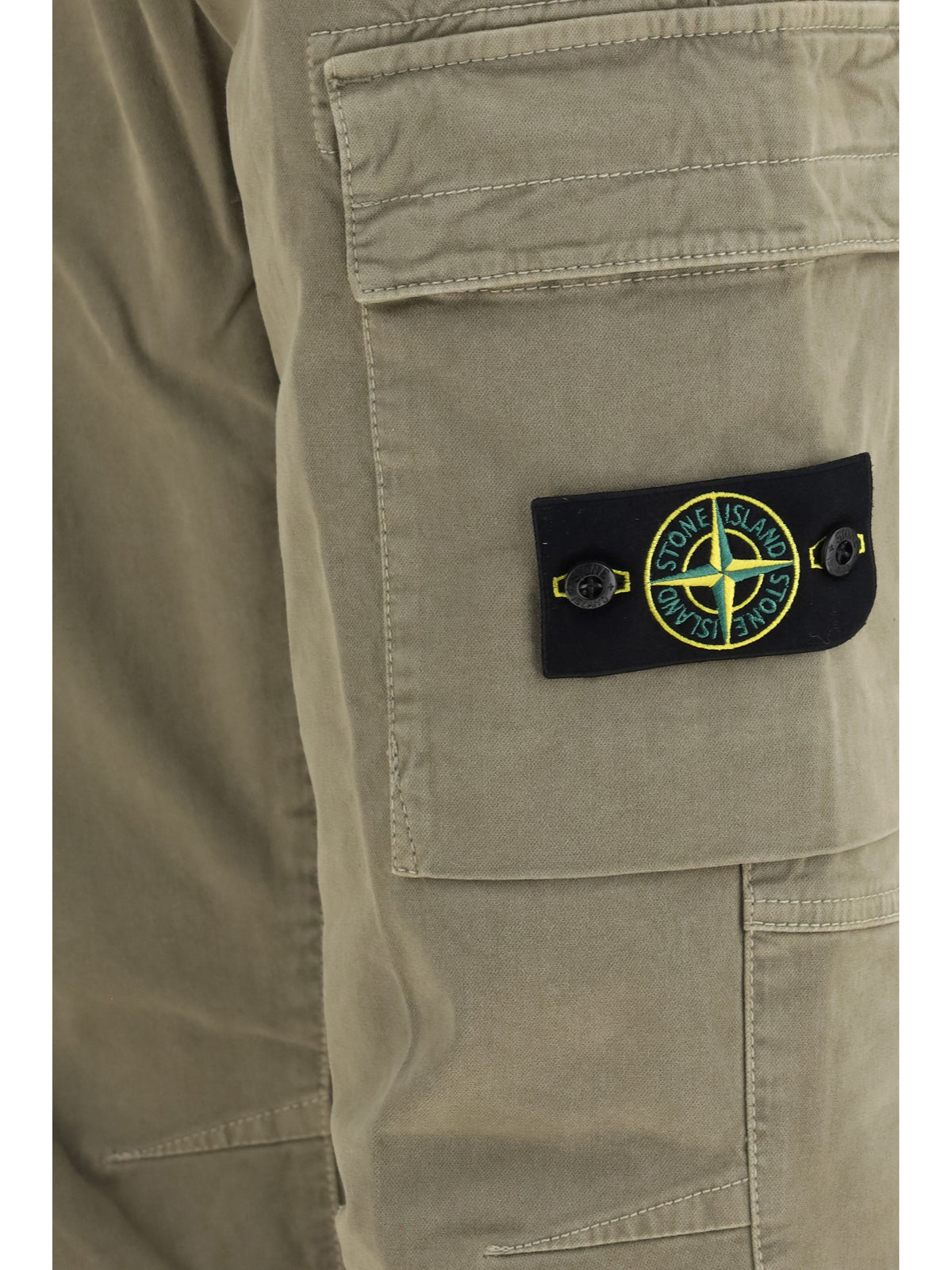 Stone Island Cargo Pants with elasticated cuffs - Military Green