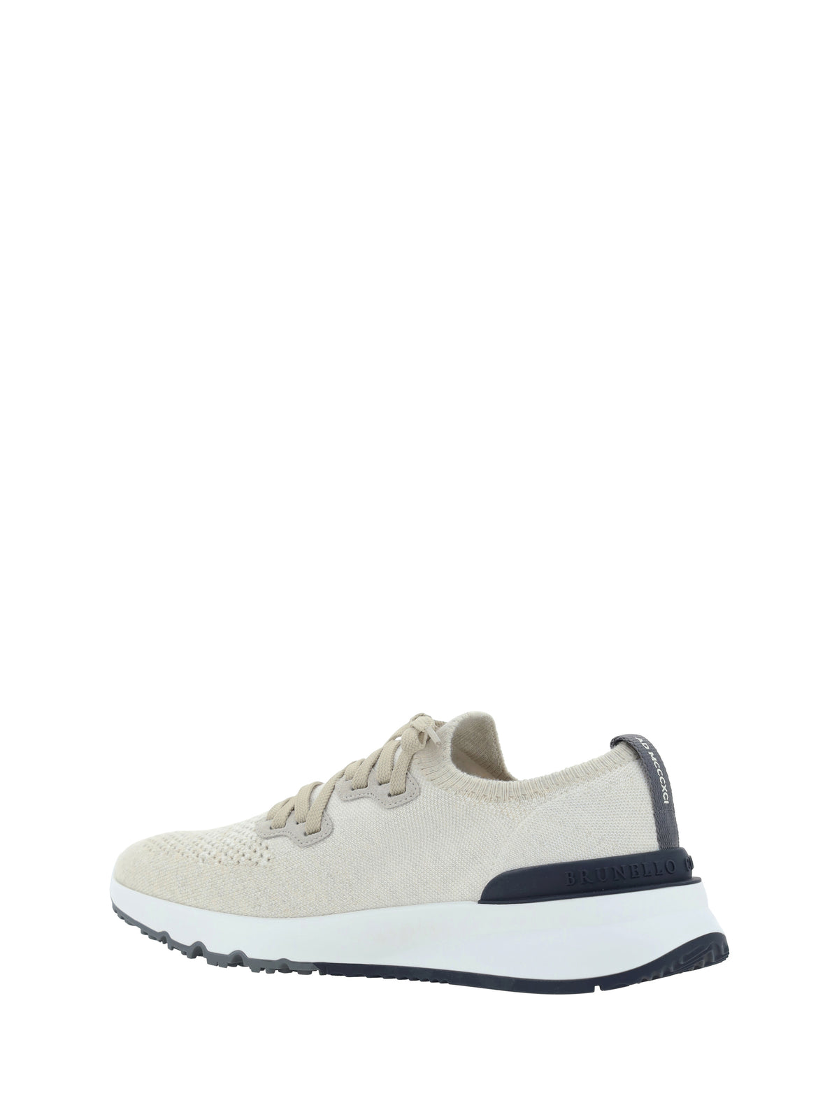 Brunello Cucinelli Cotton Sneakers - Panama+Latte+Calcare+Blu