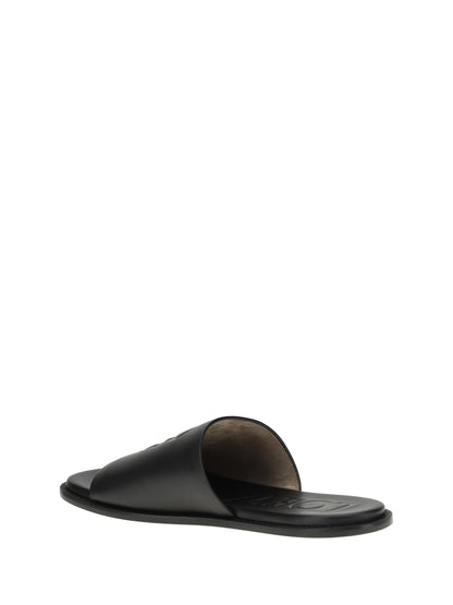 LOEWE Slide Anagram Flex Sandals