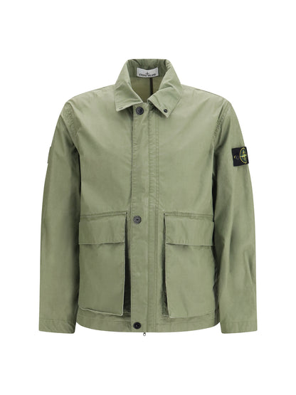 STONE ISLAND 4100054 Waxed Pigment Cotton Tela coach Jacket