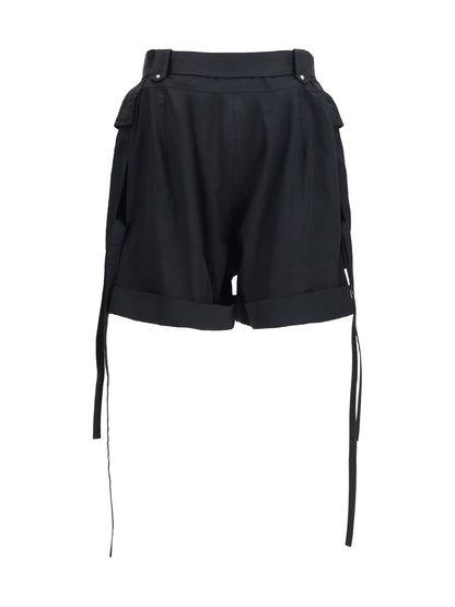 ALEXANDER McQUEEN Cotton Shorts with belt