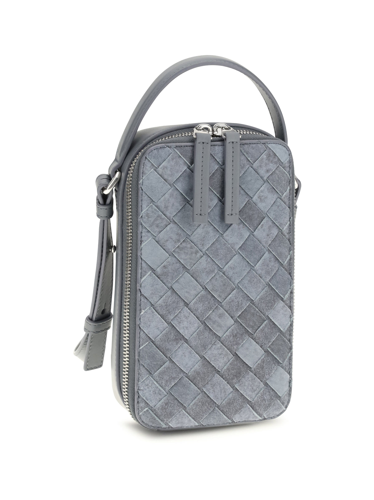 Bottega Veneta Woven Phone Case - Cloudy Indi/Gra.M-S