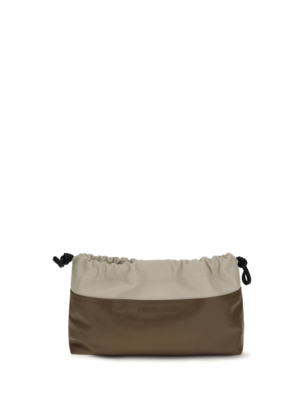 Pierre Hardy Twin Clutch Bag - Camel-Offwhite