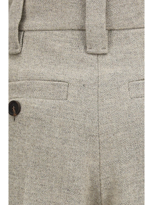 Brunello Cucinelli High-waisted pleated Pants - Beige