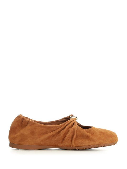 Loewe Soft Ballerinas "Pebble" - Beige
