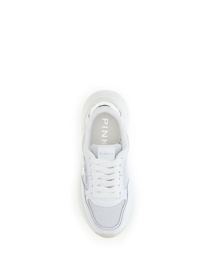 PINKO Logo and mirrored detail Sneakers