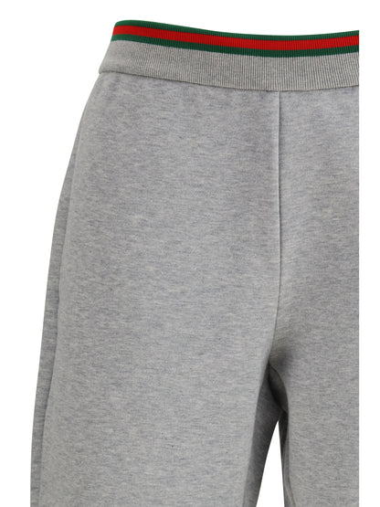 Gucci Leisure Pants in cotton jersey - Grey Melange