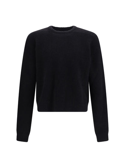 Rick Owens Round Neck Sweater - Black