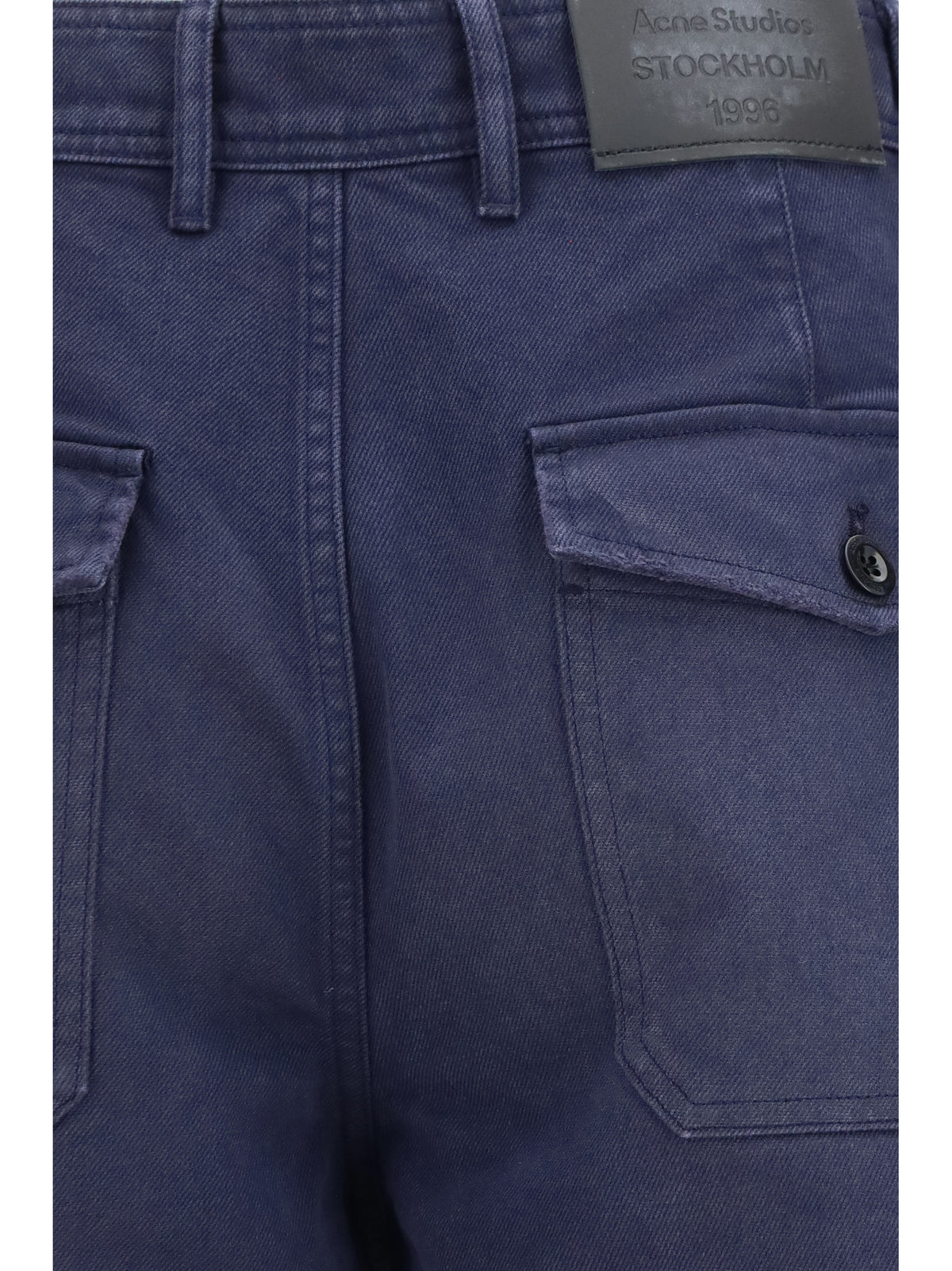 Acne Studios Organic cotton twill Pants - Navy Blue