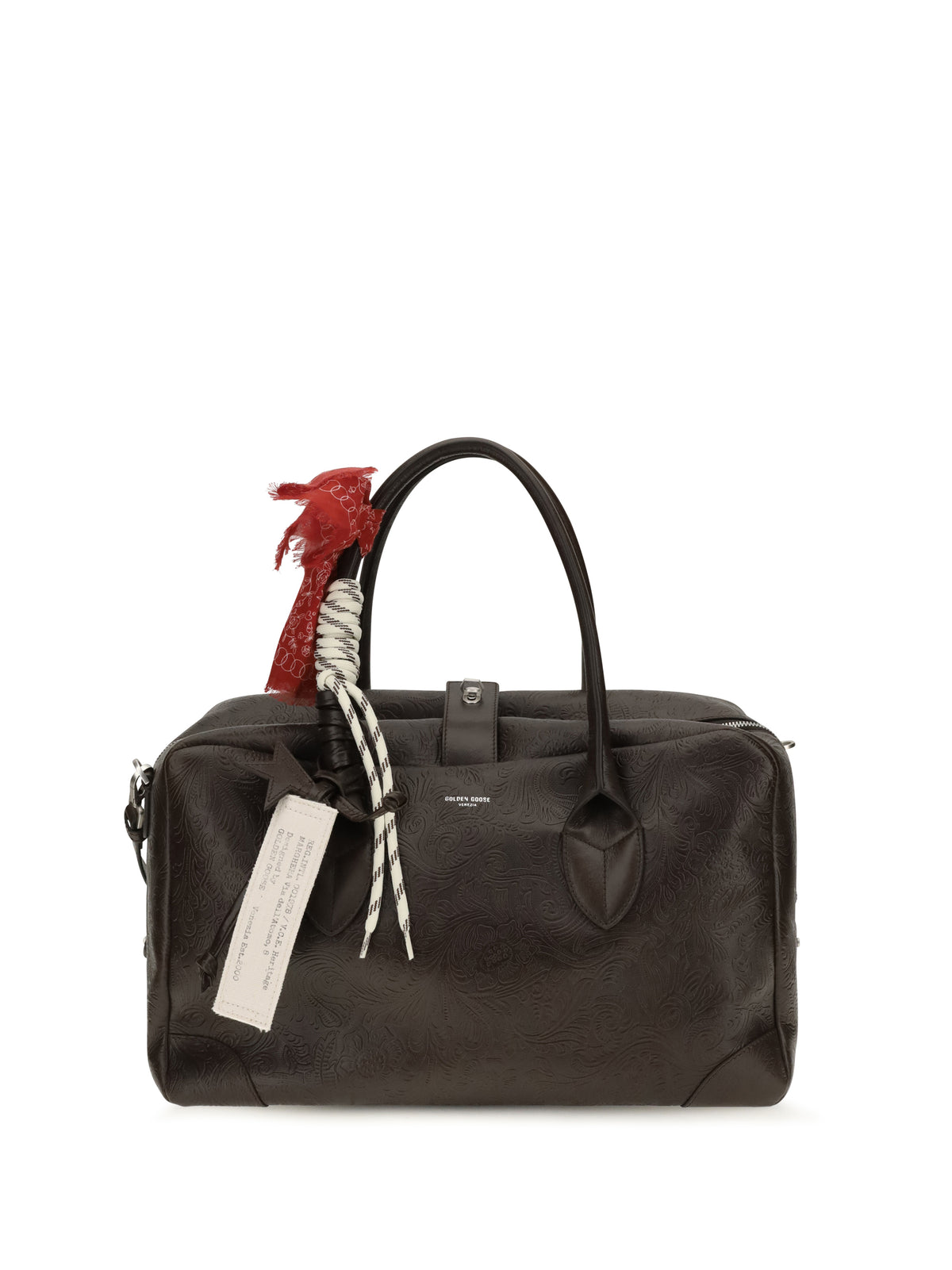 Golden Goose Vita Medium leather Travel Bag - Mahogany
