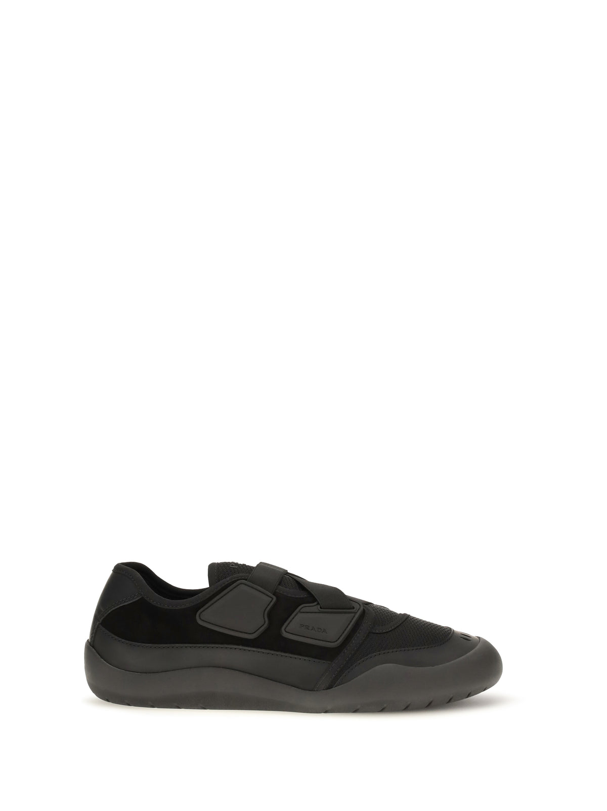 Prada Speedrock leather and mesh Sneakers - Black