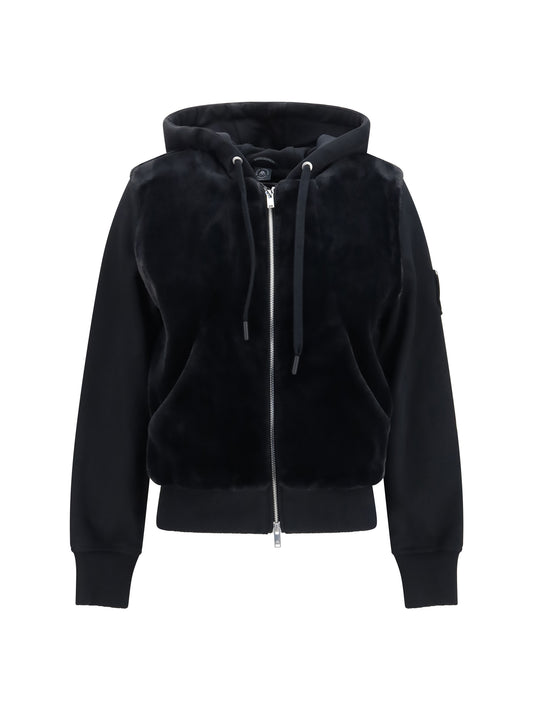 Moose Knuckles Rosylyn Bunny Hoodie - Black
