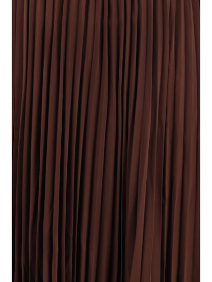SELF-PORTRAIT Satin long Dress with lace inserts