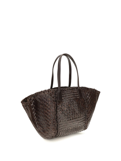Dragon Diffusion Teresa handwoven Tote Bag - Dk Brown