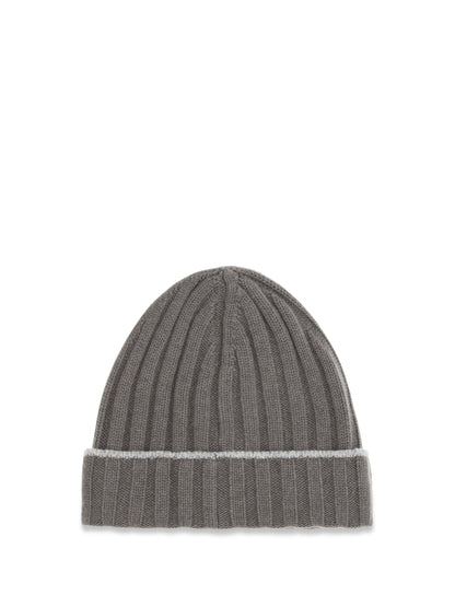 Brunello Cucinelli Beanie Hat - Army Washed+Ciottolo