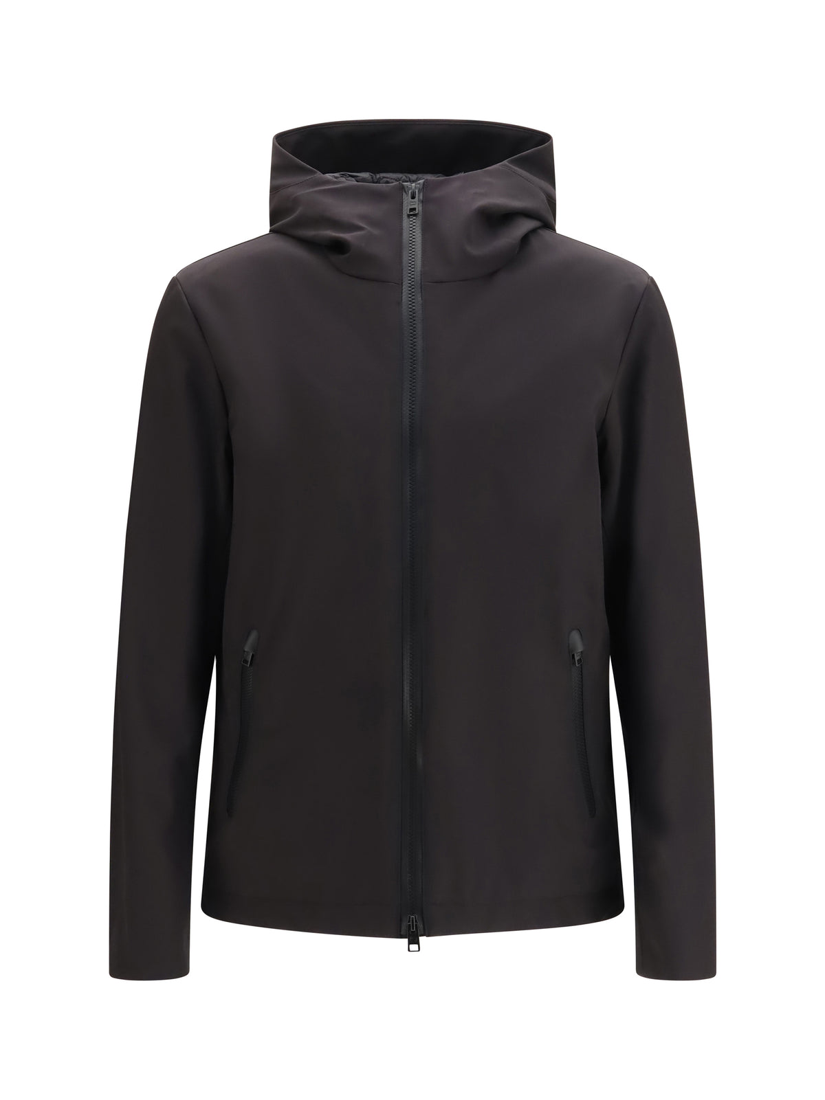 Woolrich Pacific Soft Shell Hooded Jacket - Black