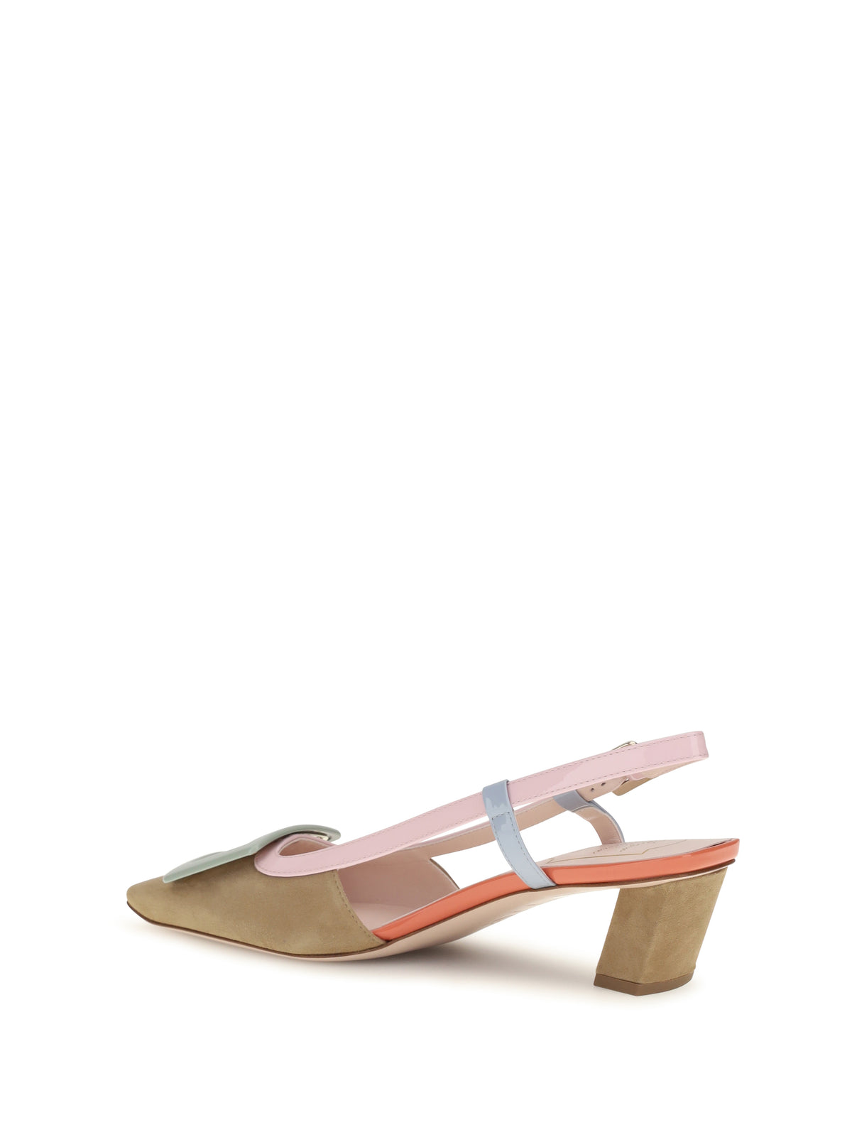 Roger Vivier Suede Belle Vivier slingback Pumps - S812+M427+U017+R207+C019
