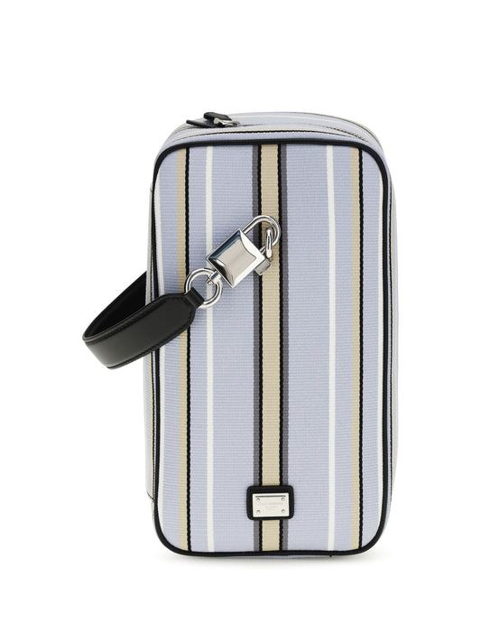 DOLCE & GABBANA Lock Handbag in jacquard fabric