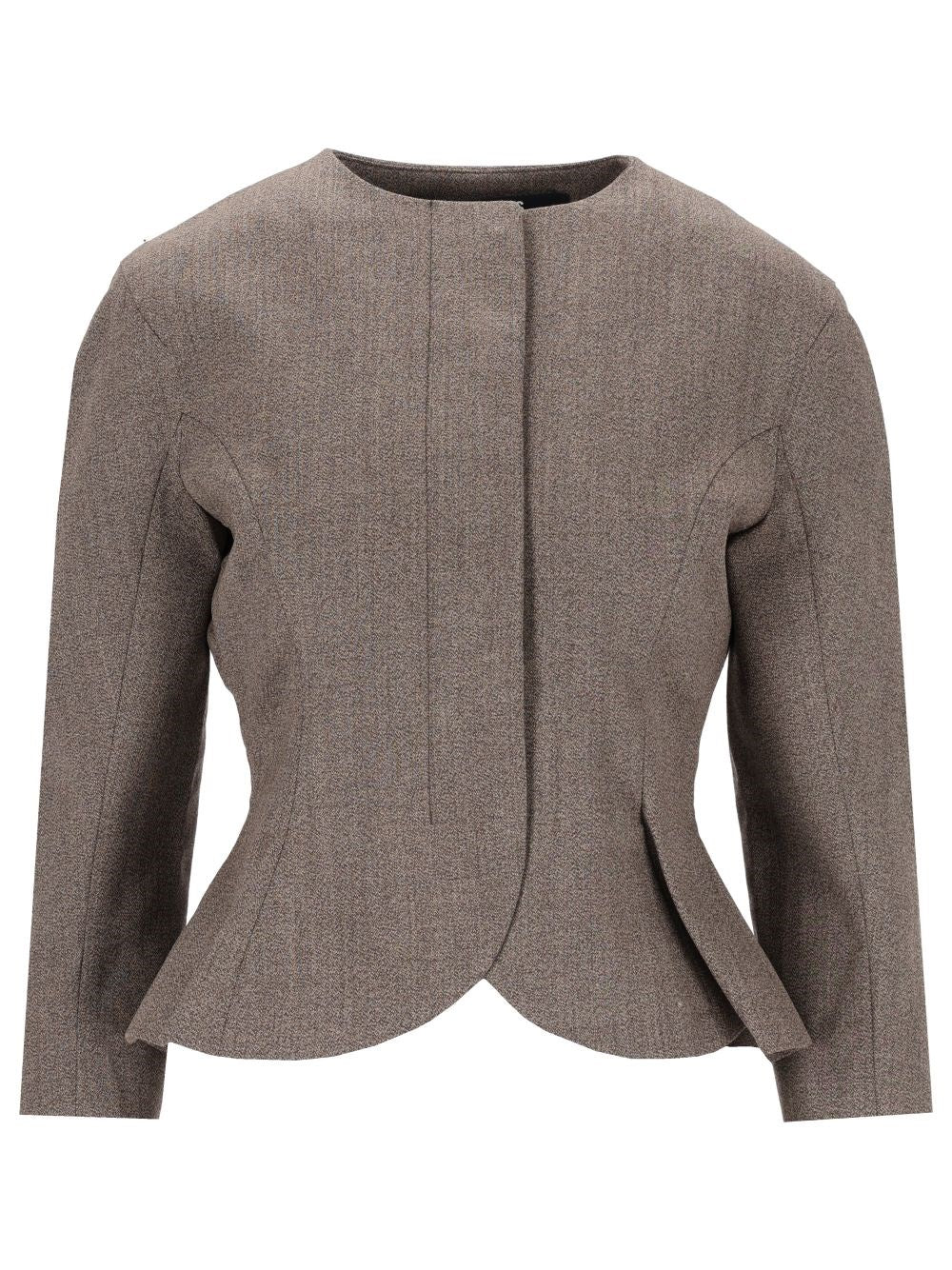 Jacquemus "La Veste Palmier" Wool Jacket - Brown
