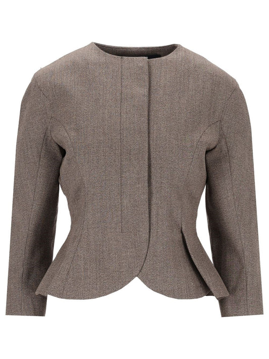 Jacquemus "La Veste Palmier" Wool Jacket - Brown
