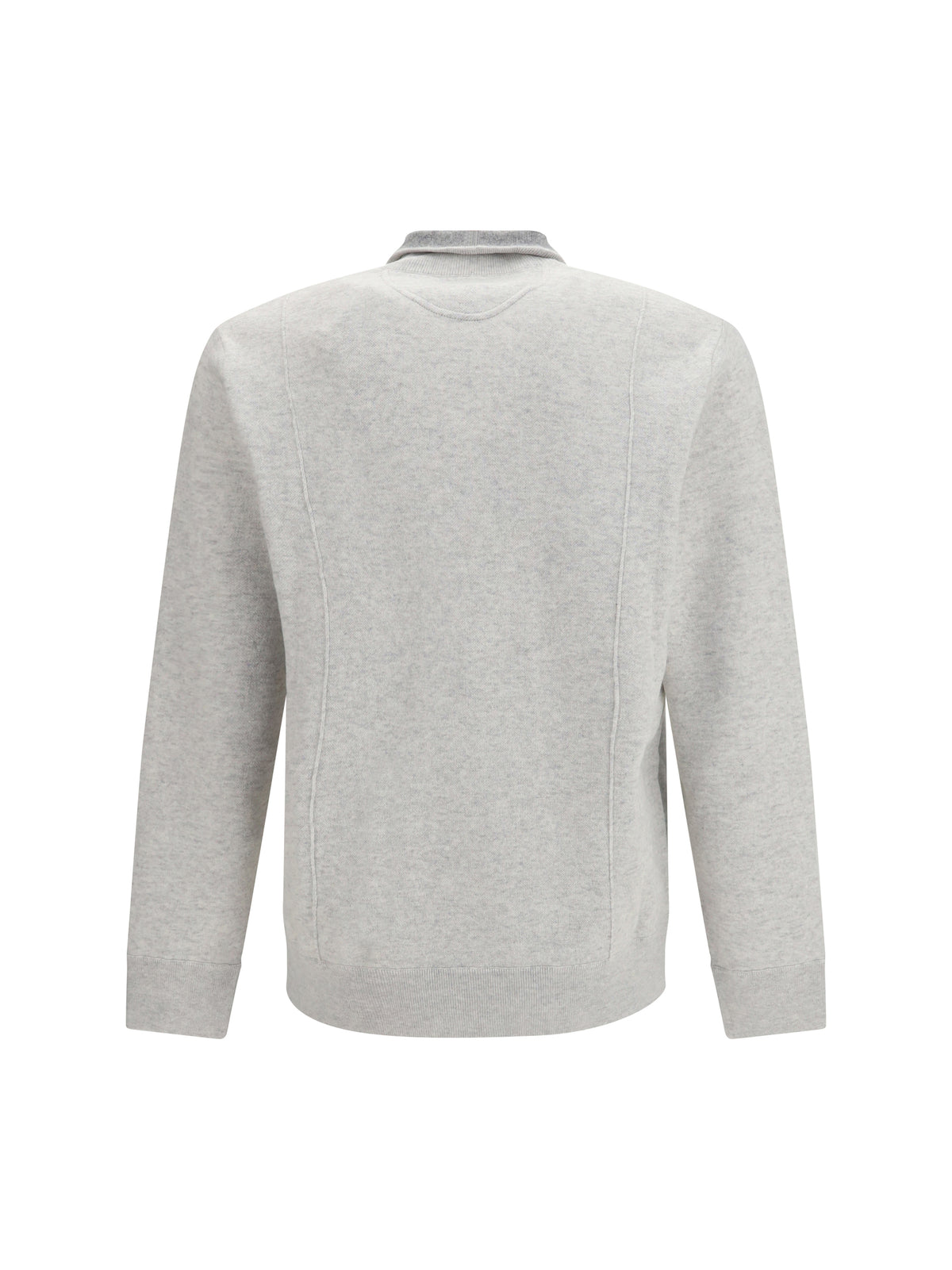 Brunello Cucinelli Double cashmere Cardigan with zip and logo - 2719+073