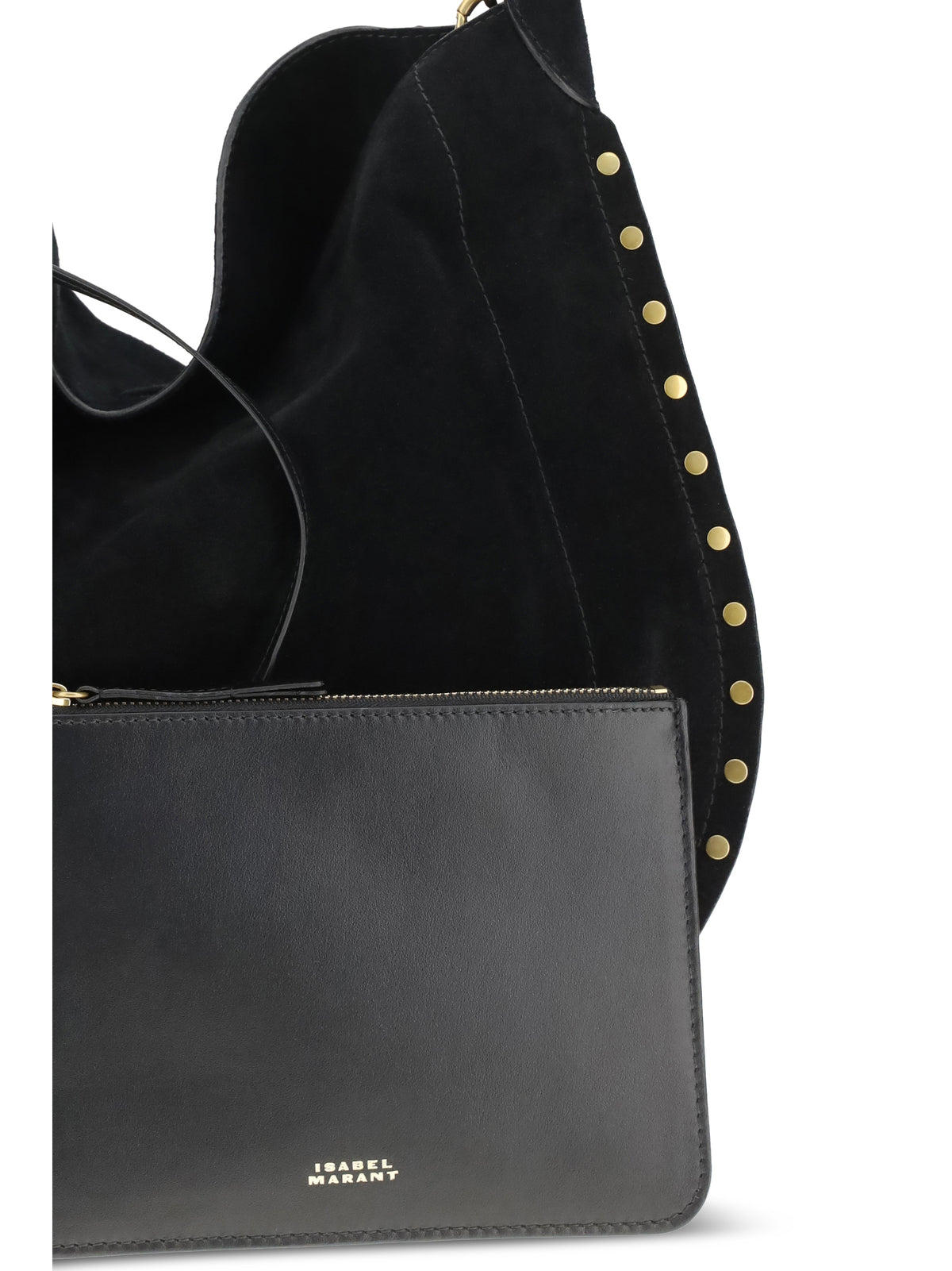 Isabel Marant Oskan Soft Shoulder Bag - Black