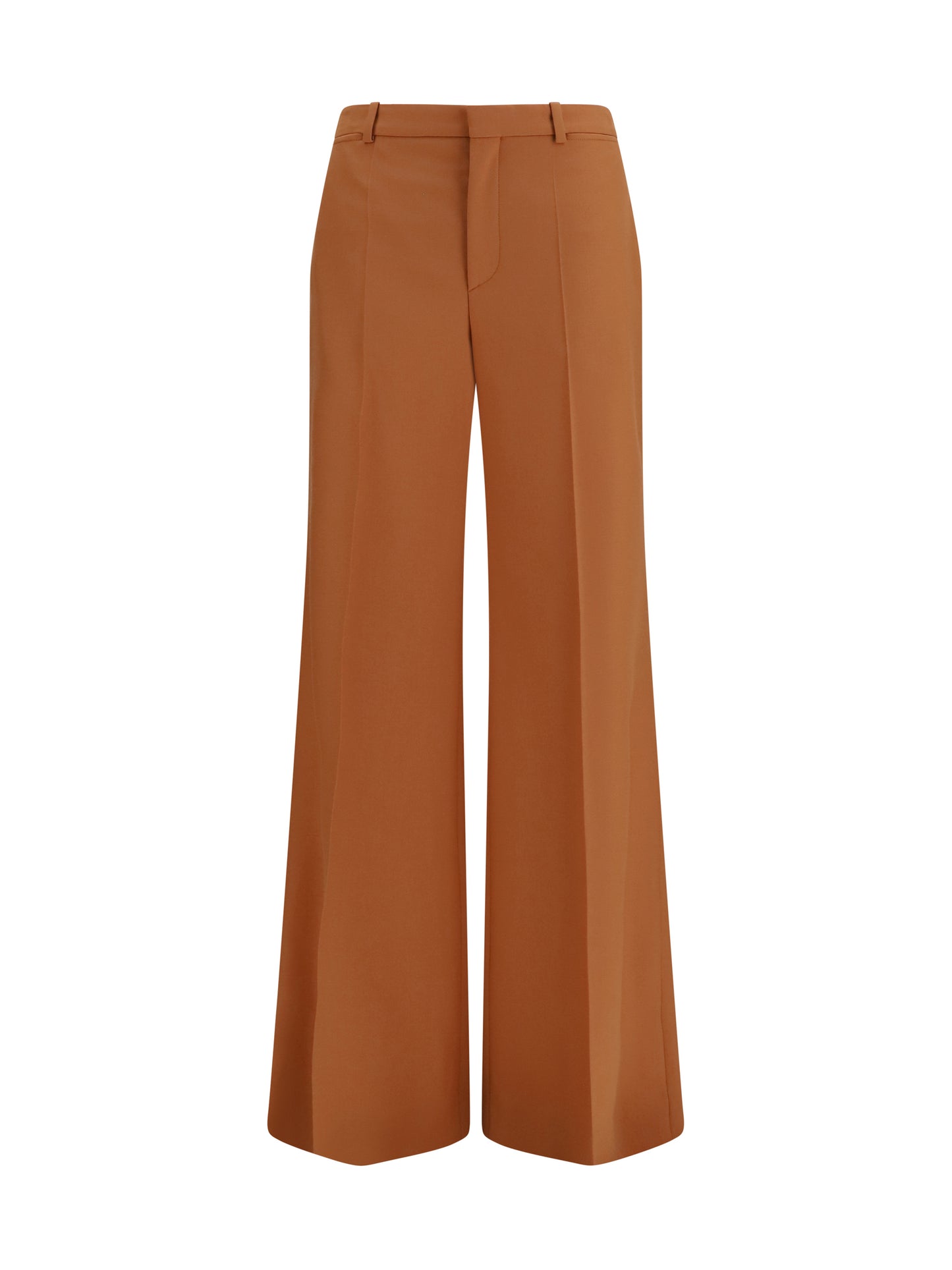 CHLOÉ High-waisted flared cotton Pants
