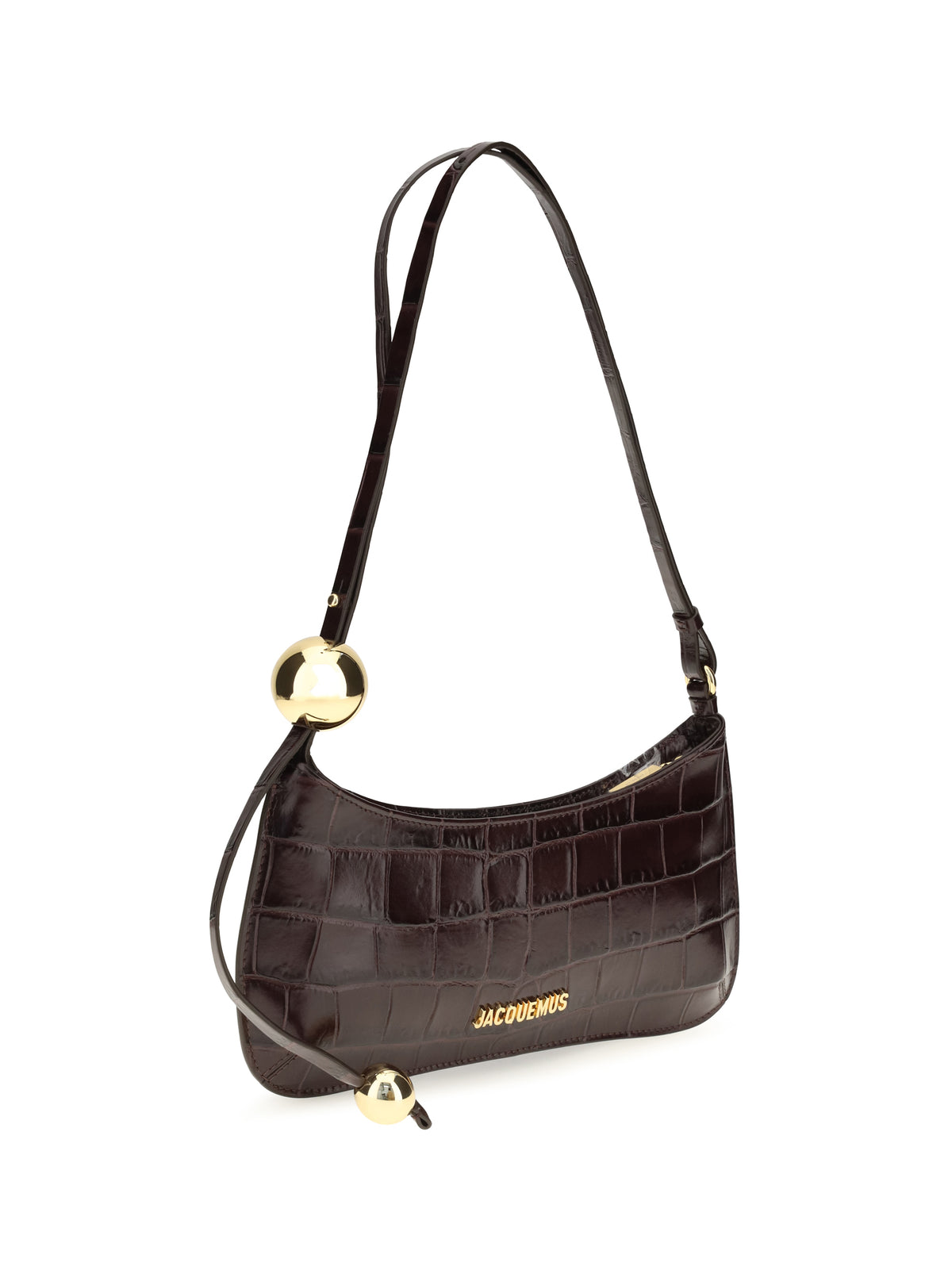 Jacquemus Le Bisou Perle Shoulder Bag - Dark Burgundy