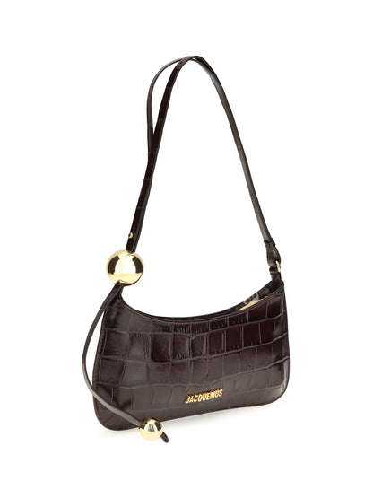 Jacquemus Le Bisou Perle Shoulder Bag - Dark Burgundy