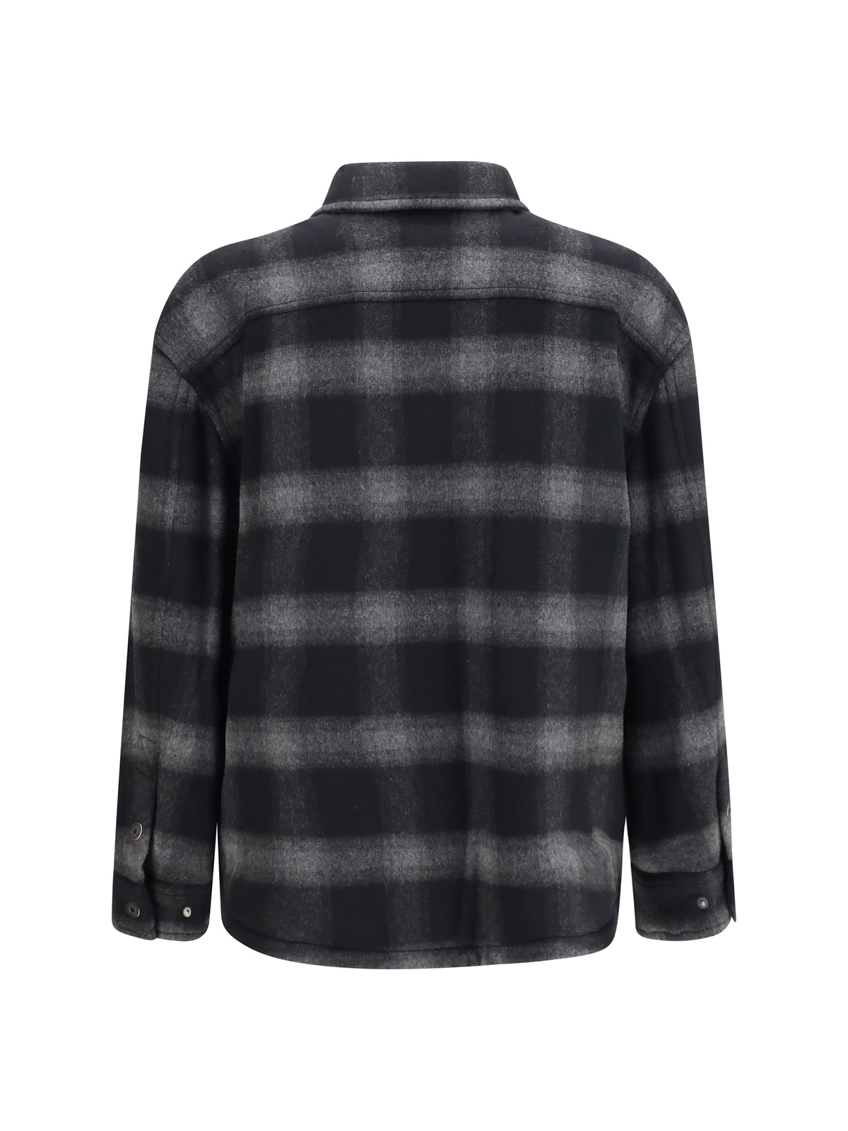 Off-White Padded Flannel Jacket - Black