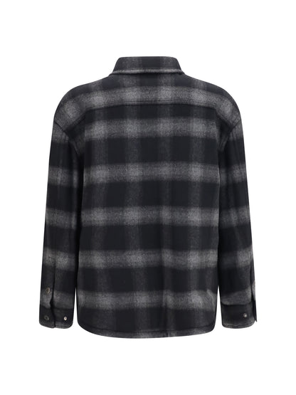 Off-White Padded Flannel Jacket - Black