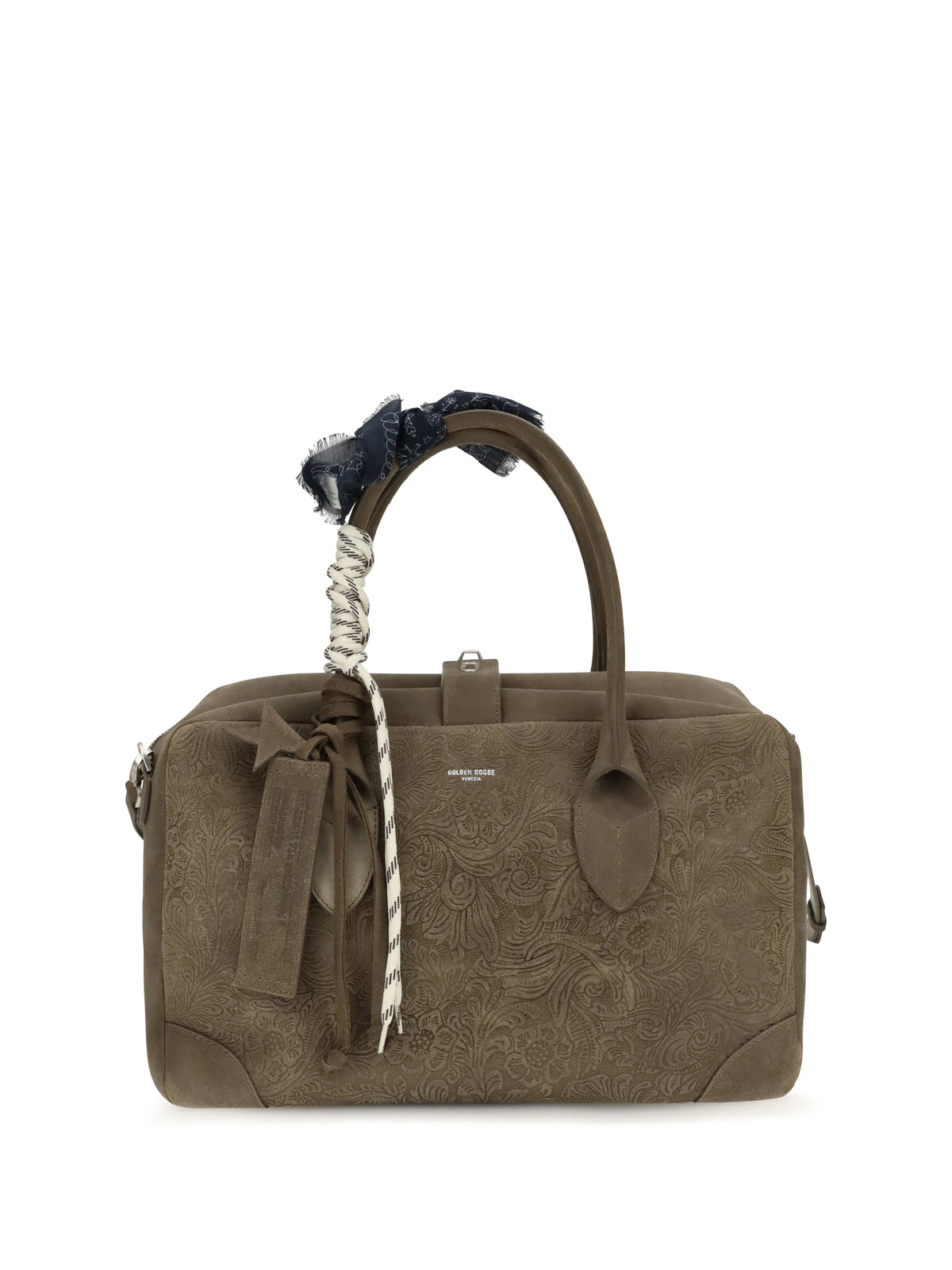 Golden Goose Vita Medium leather Travel Bag - Military Green