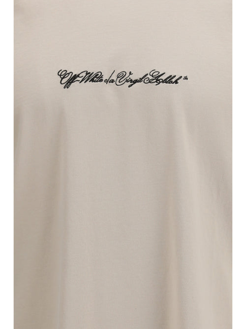 Off-White Script Arrow T-shirt - Pumice Stone