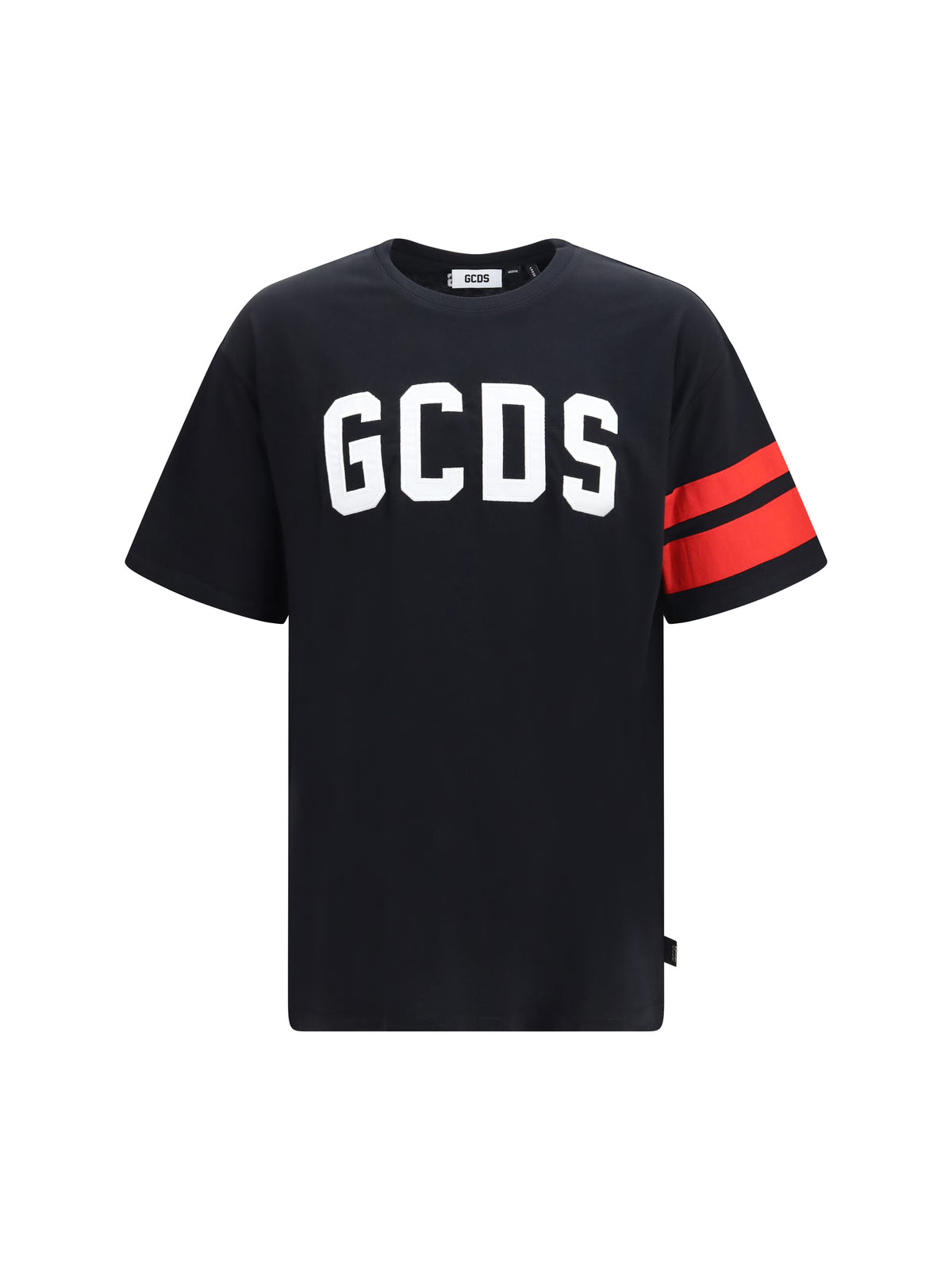 GCDS Regular logo T-shirt - Black/Red