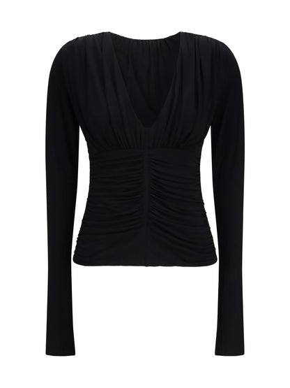 Max Mara Sportmax Beato long-sleeved Top - Black
