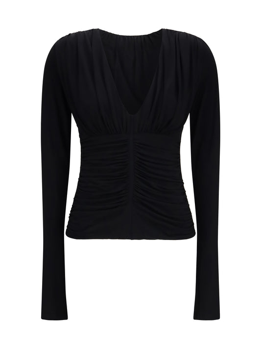 Max Mara Sportmax Beato long-sleeved Top - Black