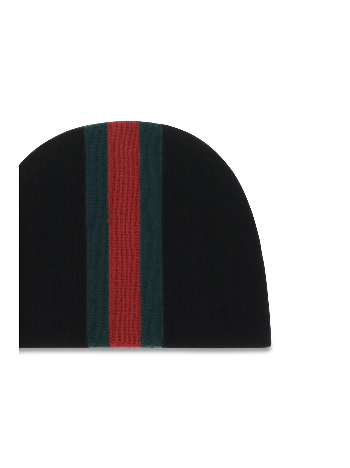 Gucci Web stripe Beanie - Black/Dark Green
