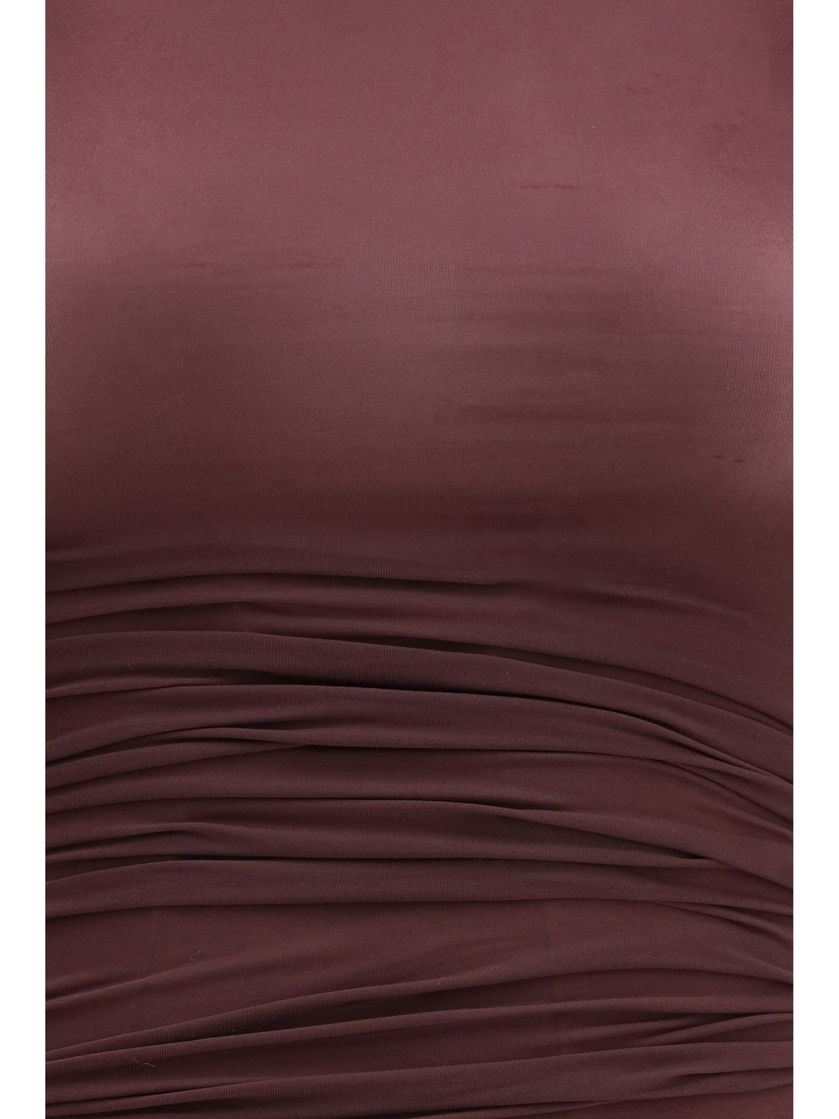 Wolford Asymmetric semi-sheer midi Dress - Wild Plum