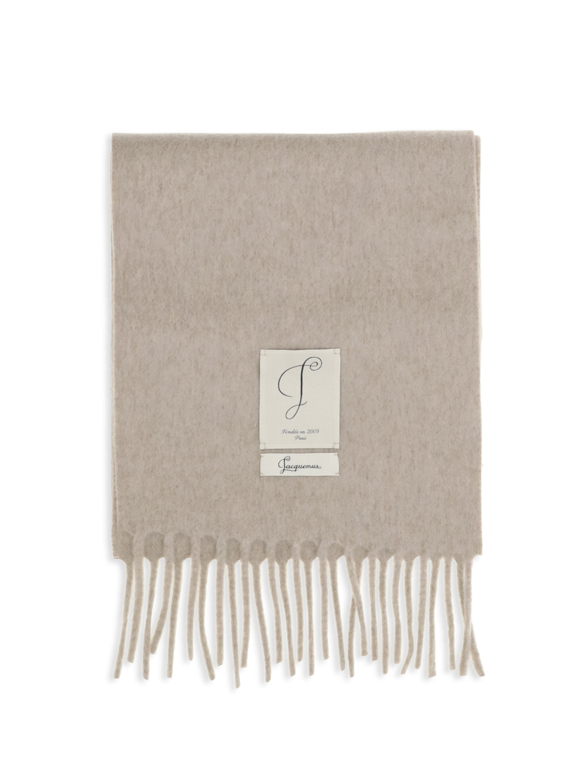 Jacquemus Cavallo fringed Scarf - Beige