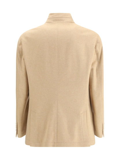 BRUNELLO CUCINELLI Cashmere and vicuña Shirt Jacket
