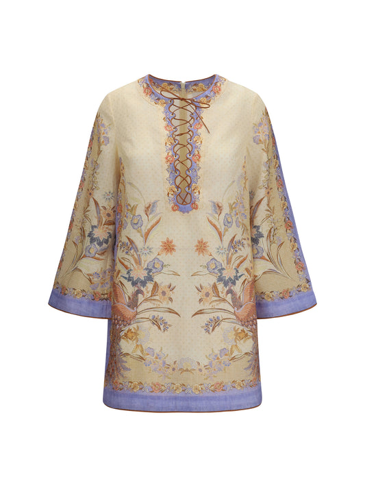 ZIMMERMANN Indra floral tunic Dress