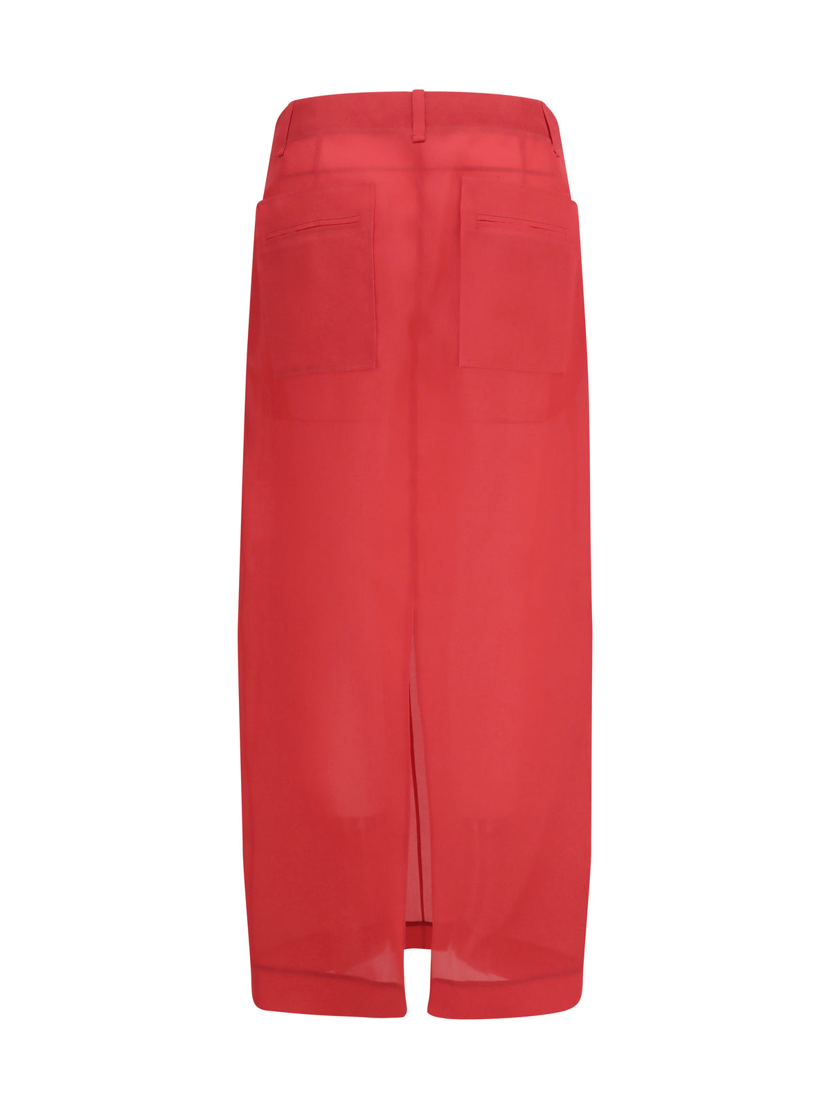 Khaite Lucian midi Skirt - Raspberry
