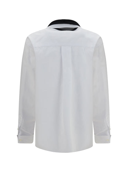 Sacai Cotton poplin Scarf Shirt - Off White