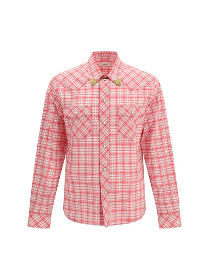 VERSACE Slim checked cotton poplin Shirt