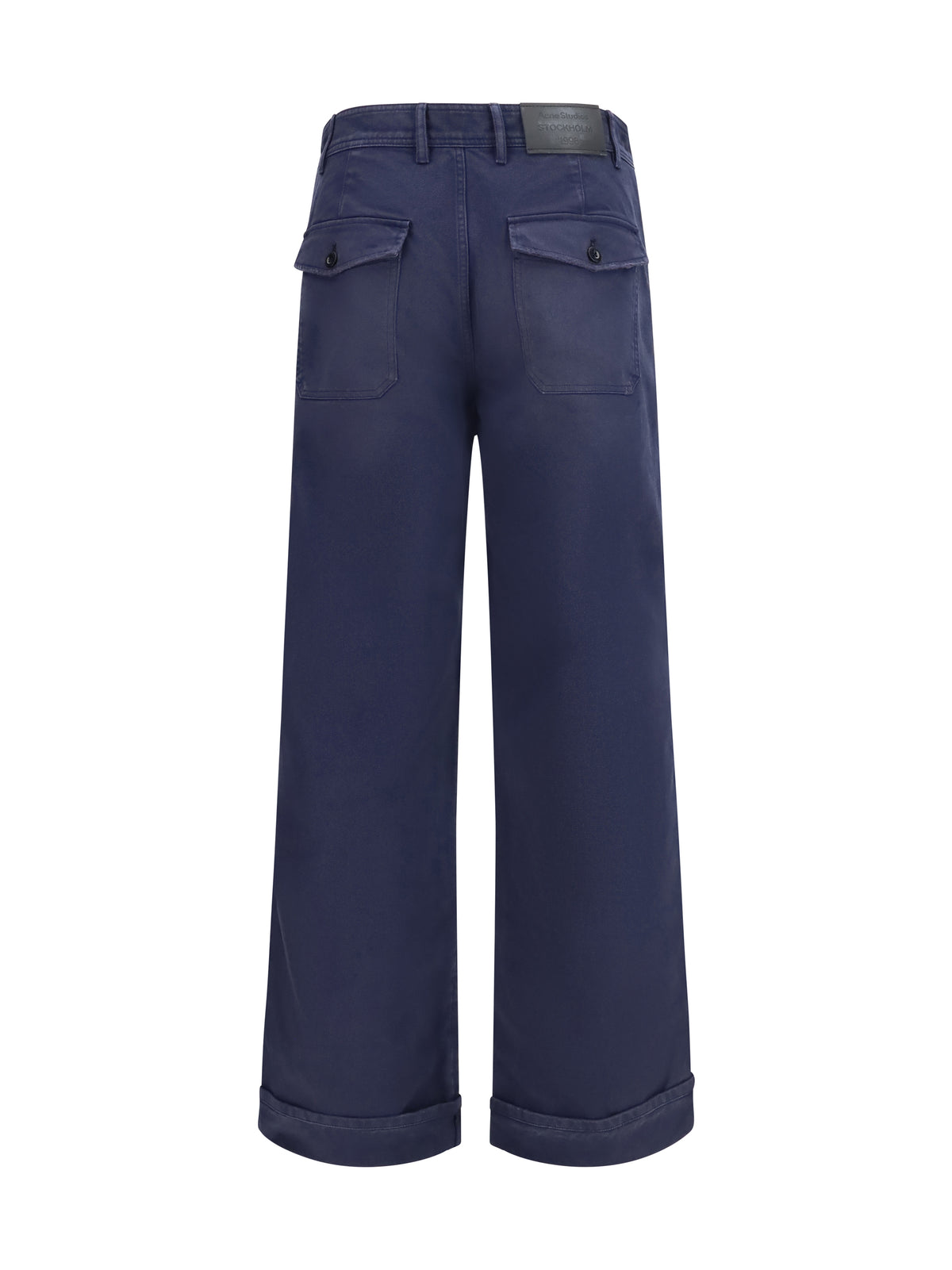 Acne Studios Organic cotton twill Pants - Navy Blue