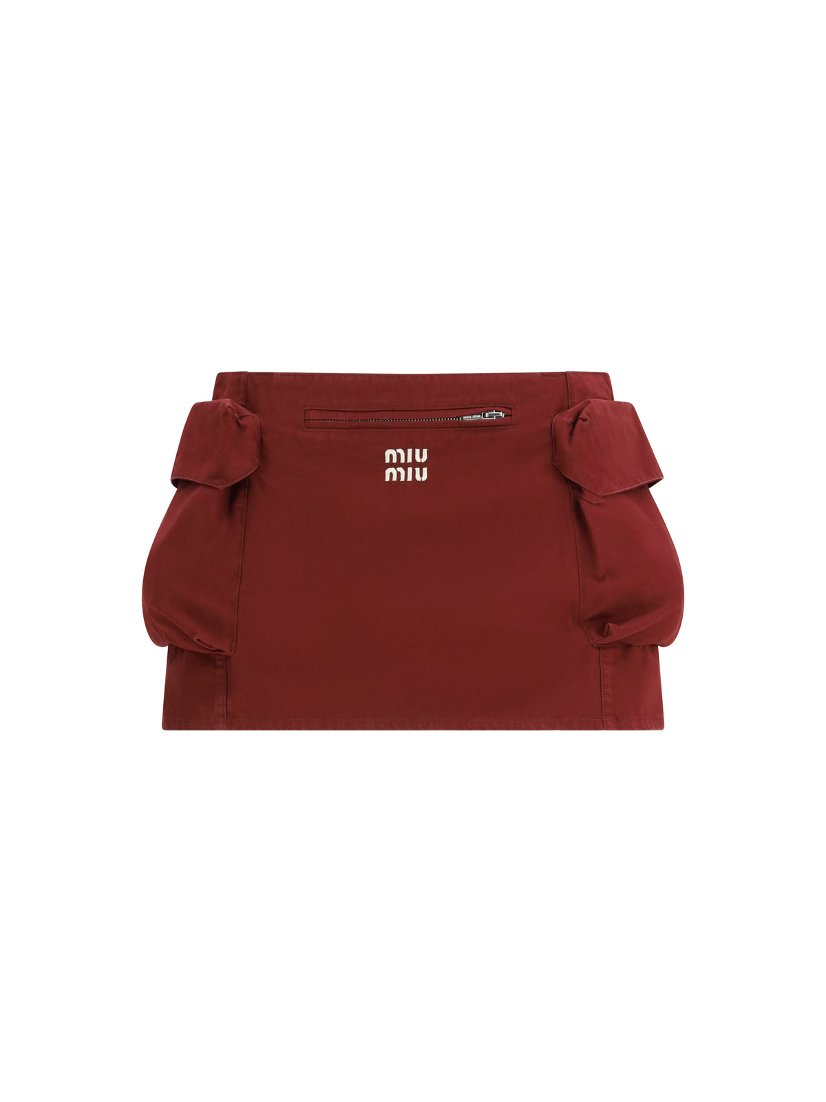 Miu Miu Cotton mini Skirt - Amaranto